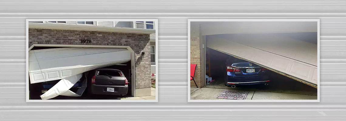 Repair Commercial Garage Door Got Hit By A Car in Fort Pierce, Florida